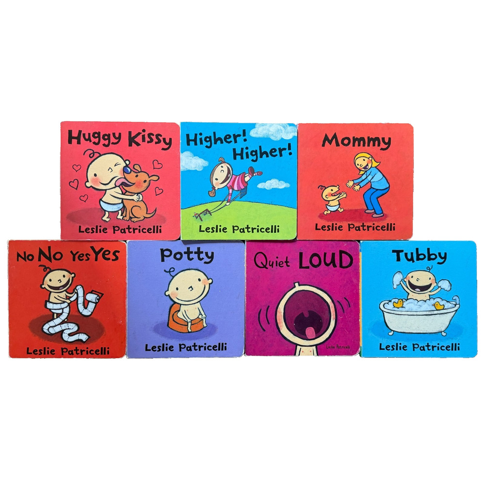 Lot of 7 Leslie Patricelli Board Books Baby Toddler Collection Potty Huggy Kissy